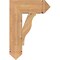 Ekena Millwork Funston Arts & Crafts Smooth Bracket, Western Red Cedar, 5 1/2"W x 18"D x 26"H BKT06X18X26FST03SWR - alternate 3